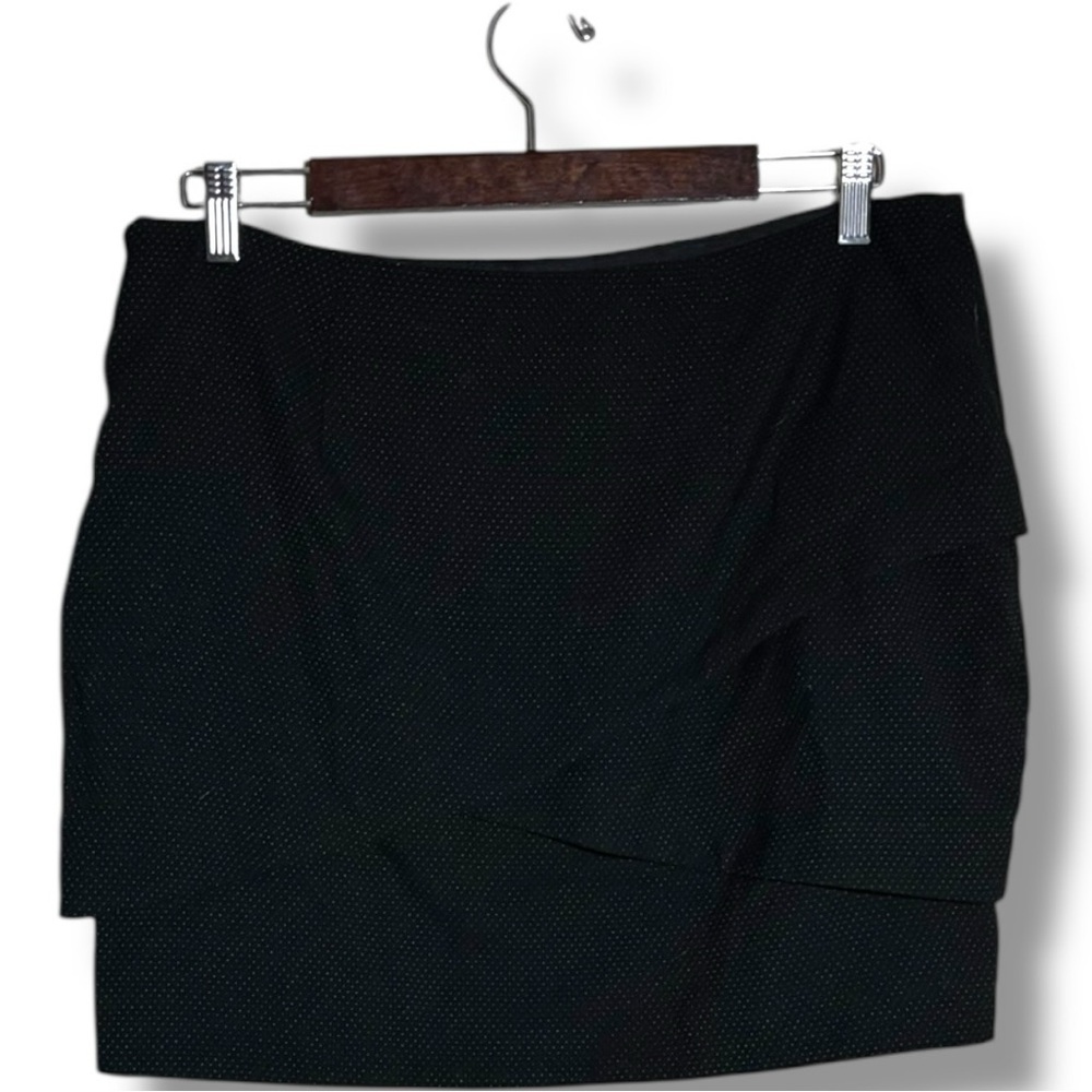 Forenza Womens 12 Classic Charcoal Overlapping Tiers Pencil Bodycon Mini Skirt - Picture 14 of 15